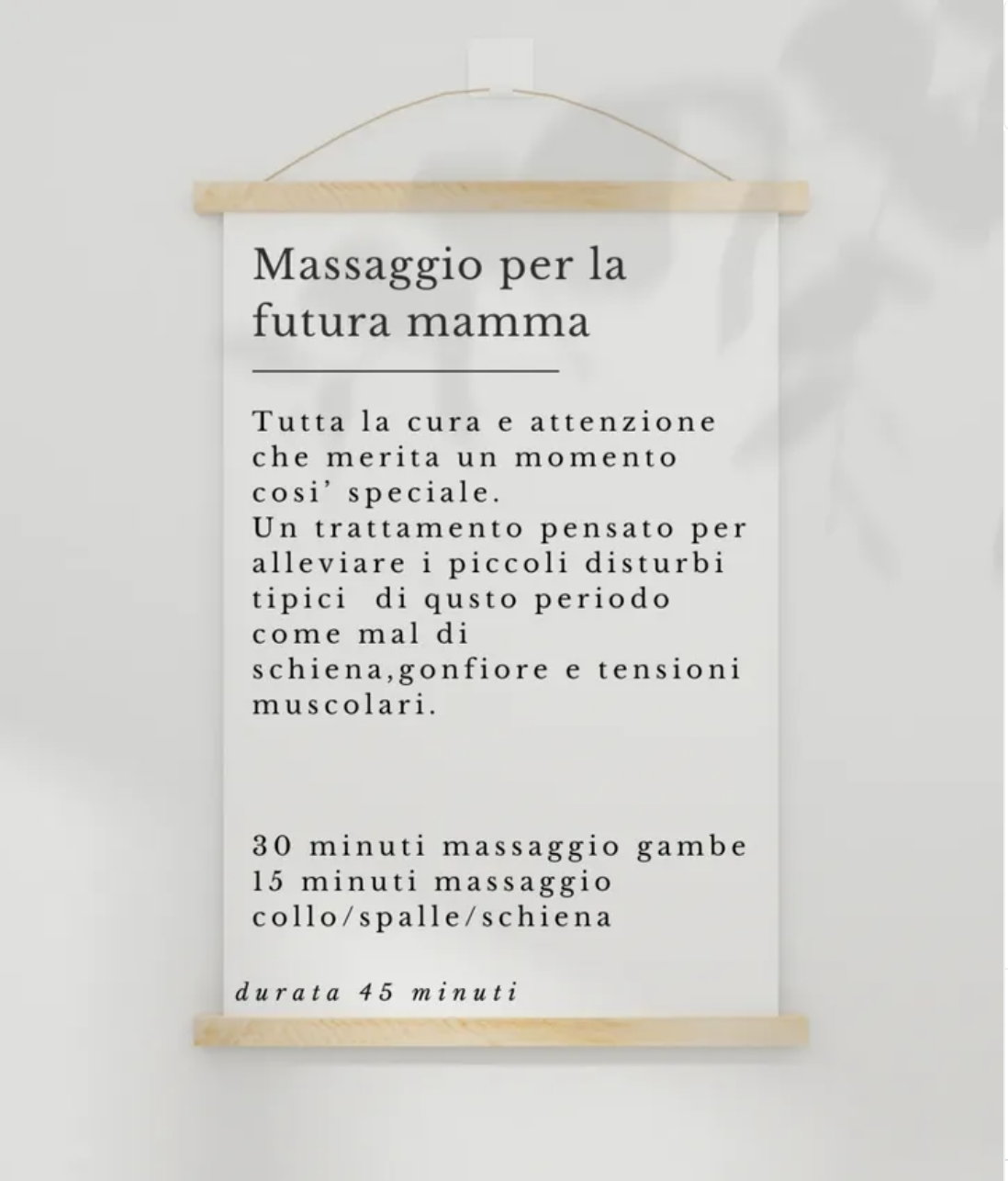 Massaggio per la futura mamma