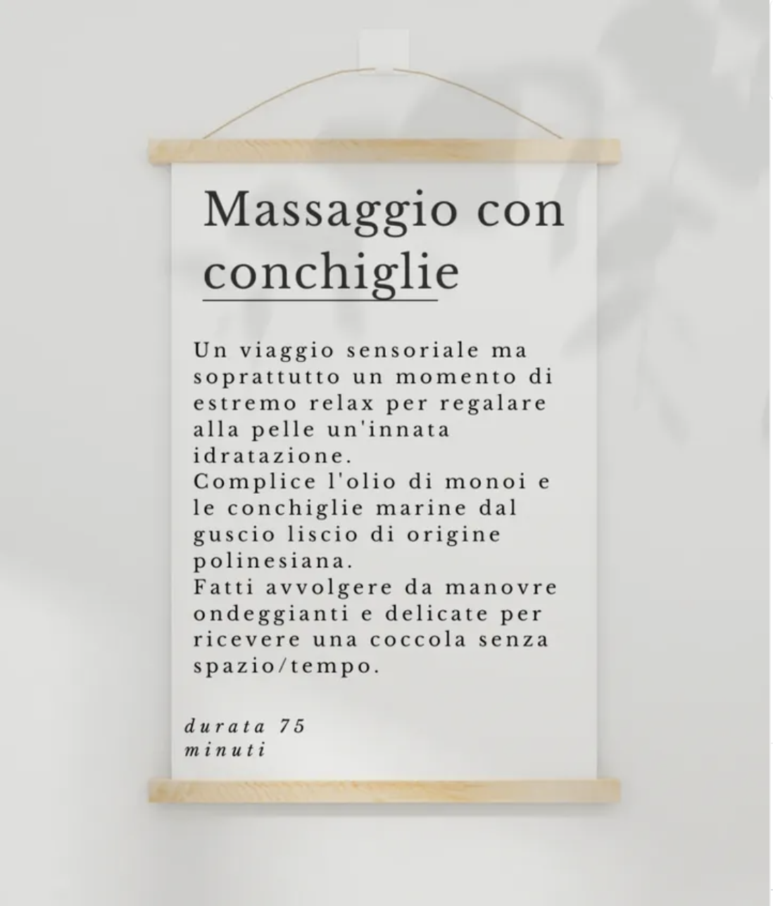 Massaggio con conchiglie